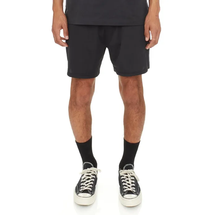 Authentic Jpn Emis Swim Shorts 8211 Black Black Kappa Mens Shorts Online