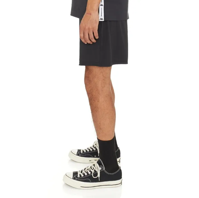Authentic Jpn Emis Swim Shorts 8211 Black Black Kappa Mens Shorts Online