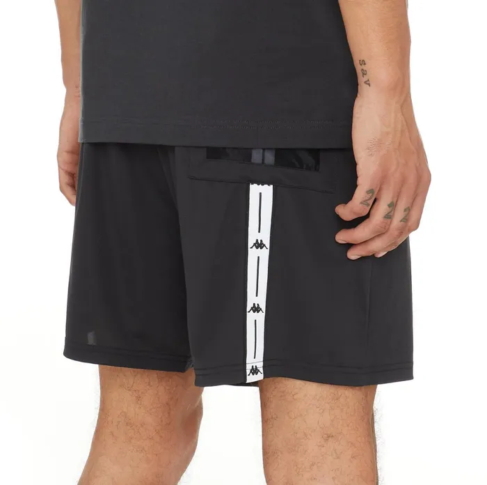 Authentic Jpn Emis Swim Shorts 8211 Black Black Kappa Mens Shorts Online