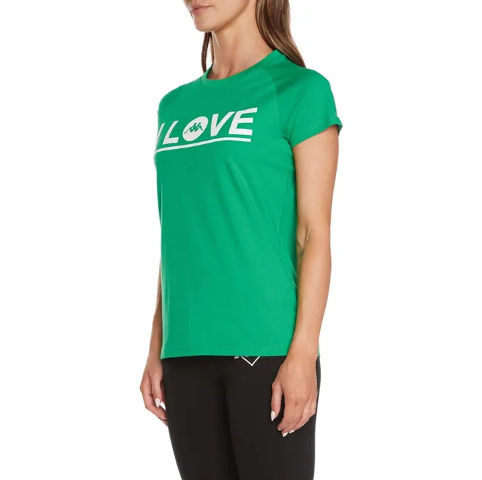 Authentic Love Gornicza TShirt 8211 Green Green Kappa Womens TShirts Online