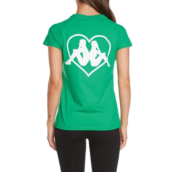 Authentic Love Gornicza TShirt 8211 Green Green Kappa Womens TShirts Online