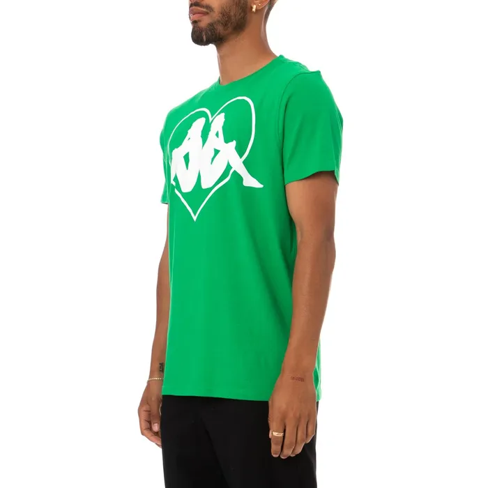 Authentic Love Zielona TShirt 8211 Green Fern Green Fern Kappa Mens TShirts Popular