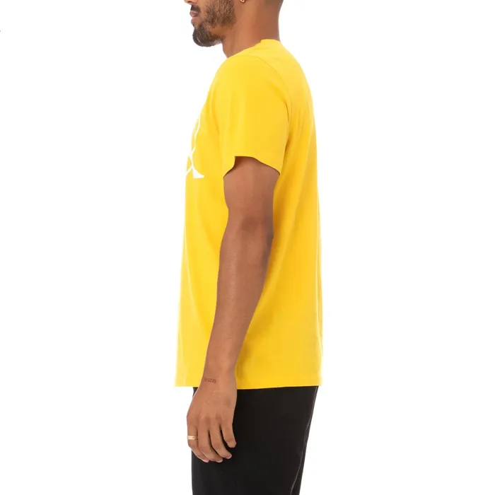 Authentic Love Zielona TShirt 8211 Yellow Yellow Kappa Mens TShirts Casaul