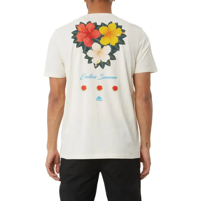 Authentic Molynes TShirt 8211 Cream Cream Kappa Mens TShirts Near Me