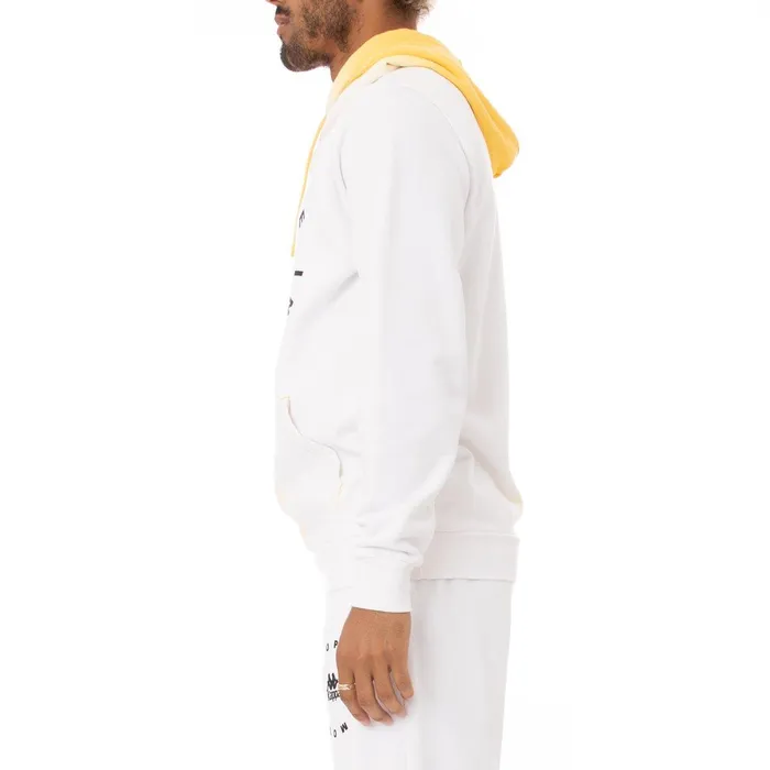 Authentic Mookie Hoodie 8211 Yellow White Yellow White Kappa Mens Sweatsuits