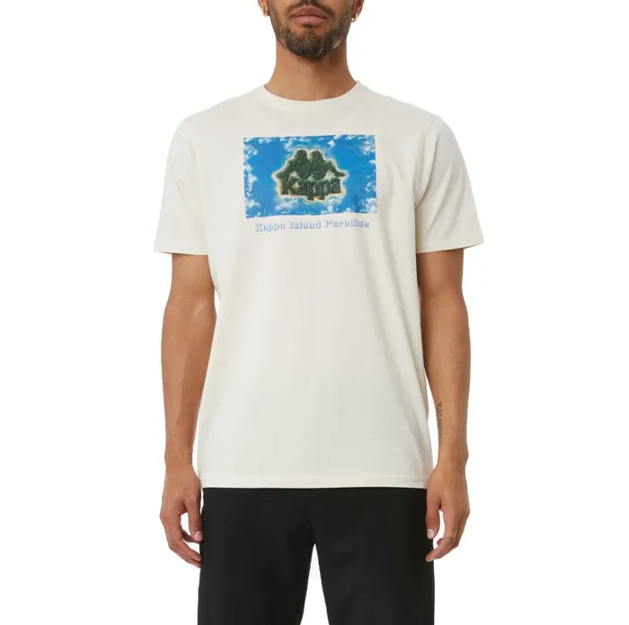 Authentic Penance TShirt 8211 Cream Cream Kappa Mens TShirts Christmas