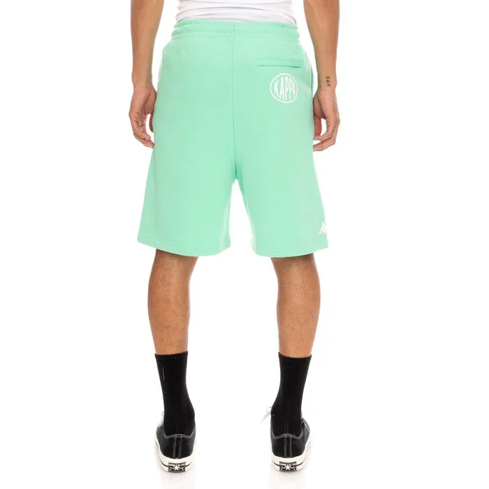 Authentic Pop Ebastia Shorts 8211 Green Spring White Green Spring White Kappa Mens Sweatsuits Online Shopping