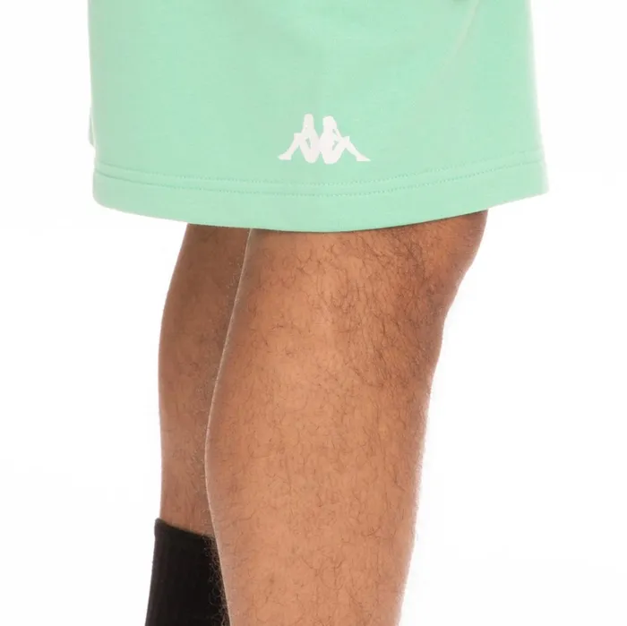 Authentic Pop Ebastia Shorts 8211 Green Spring White Green Spring White Kappa Mens Sweatsuits Online Shopping