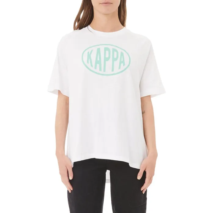 Authentic Pop Emasar TShirt 8211 White Green Spring White Green Spring Kappa Womens TShirts Gift Ideas Authentic Pop Emasar TShirt 8211 White Green Spring White Green Spring Kappa Womens TShirts Gift Ideas