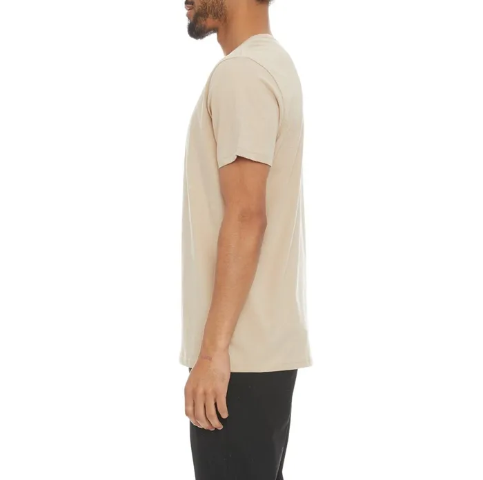 Authentic Rayo TShirt 8211 Beige Sand White Beige Sand White Kappa Mens TShirts Online