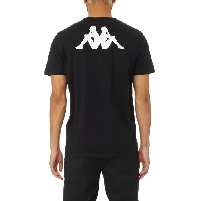 Authentic Runis TShirt 8211 Black Black Kappa Mens TShirts Online