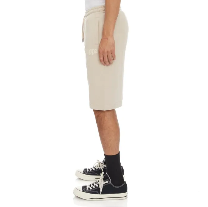 Authentic Sangone Shorts 8211 Beige White Beige White Kappa Mens Shorts Christmas