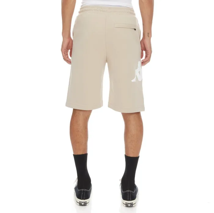 Authentic Sangone Shorts 8211 Beige White Beige White Kappa Mens Shorts Christmas