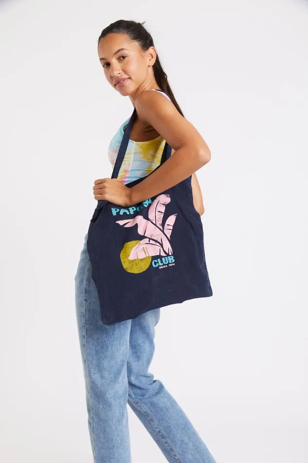 Bag Navy 8211 TOTECLUB TOTEBAG Navy Women Banana Moon Totes and Beach Bags