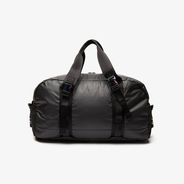 Bags Lacoste Mens Altitude Nylon Duffel Bag Black Near Me