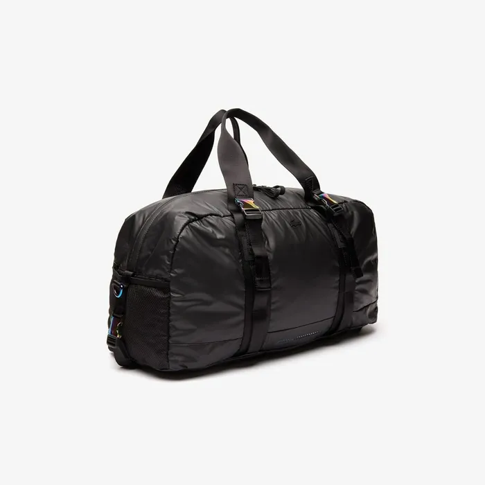 Bags Lacoste Mens Altitude Nylon Duffel Bag Black Near Me