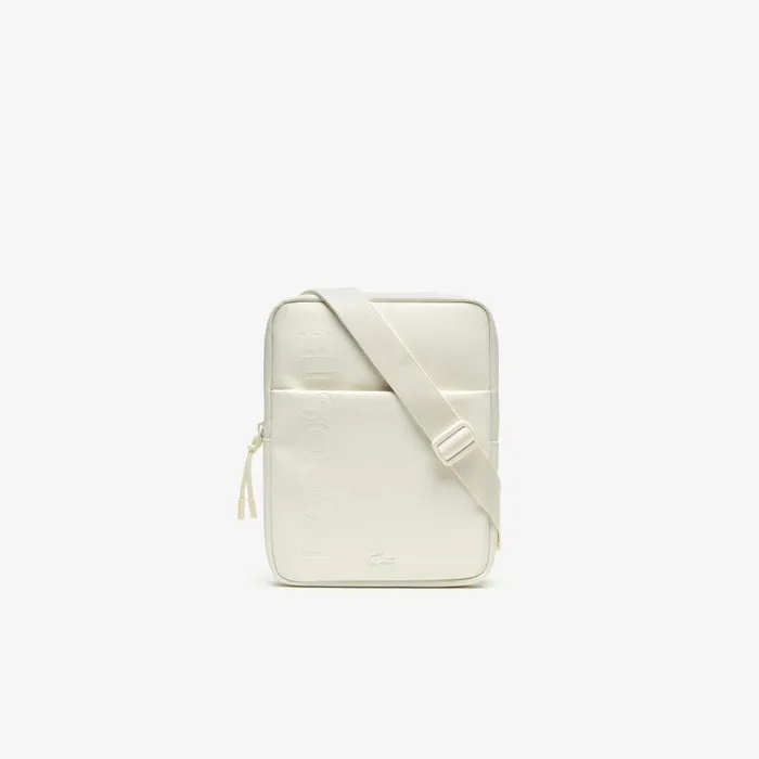 Bags Lacoste Mens Classic L1212 Vertical Zip Camera Bag Marshmallow USA