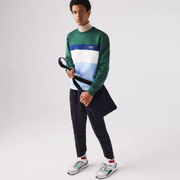 Bags Lacoste Mens Classic Petit Piqu Flat Bag Peacoat Online Store