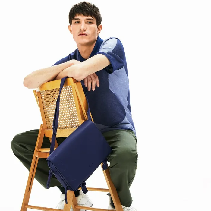 Bags Lacoste Mens L1212 Clipped Flap Adjustable Shoulder Strap Small Pouch Blue Depths Cheap On Sale Bags Lacoste Mens L1212 Clipped Flap Adjustable Shoulder Strap Small Pouch Blue Depths Cheap On Sale
