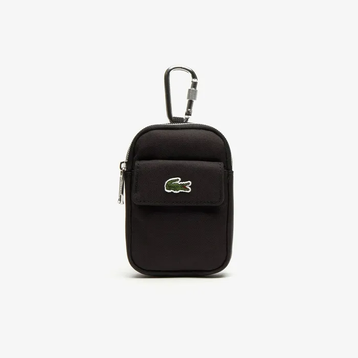 Bags Lacoste Mens LIVE Detachable Pouch Striped Backpack Noir Blanc Outlet