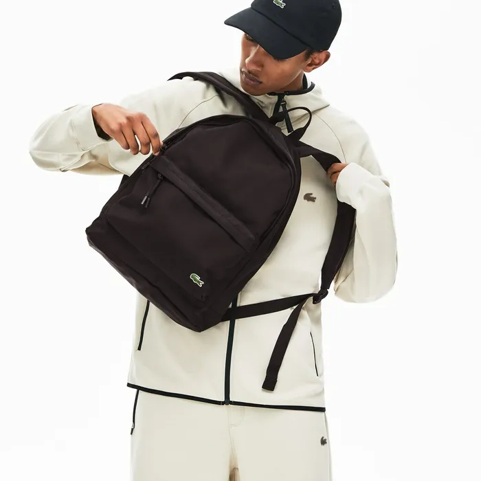 Bags Lacoste Mens Neocroc Classic Solid Backpack Black For Sale Online