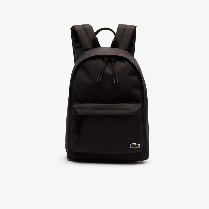 Bags Lacoste Mens Neocroc Small Canvas Backpack Black Outlet Factory