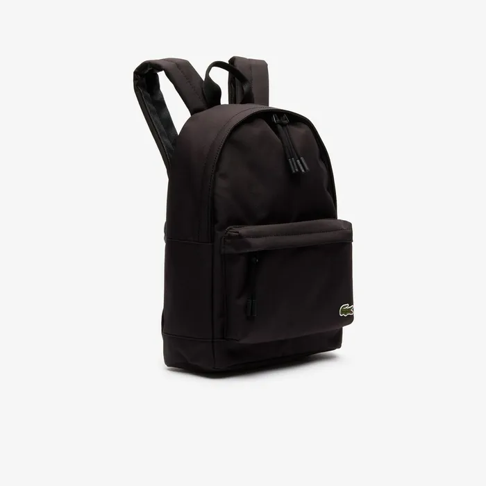 Bags Lacoste Mens Neocroc Small Canvas Backpack Black Outlet Factory