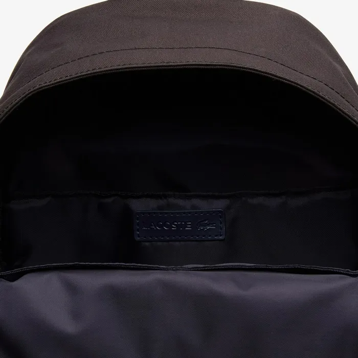 Bags Lacoste Mens Neocroc Small Canvas Backpack Black Outlet Factory