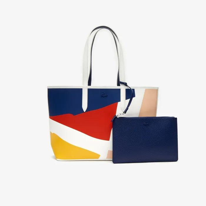 Bags Lacoste Womens Anna Removable Pouch Coloured Design Tote Color Bloc Robert George For Sale Online