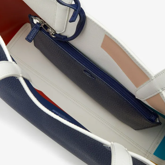 Bags Lacoste Womens Anna Removable Pouch Coloured Design Tote Color Bloc Robert George For Sale Online