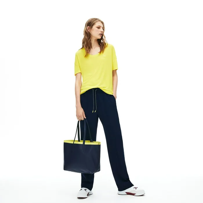 Bags Lacoste Womens Anna Reversible Contrast Band Coated Canvas Tote Bag Scarab Peacoat Green Shee For Sale Online Bags Lacoste Womens Anna Reversible Contrast Band Coated Canvas Tote Bag Scarab Peacoat Green Shee For Sale Online