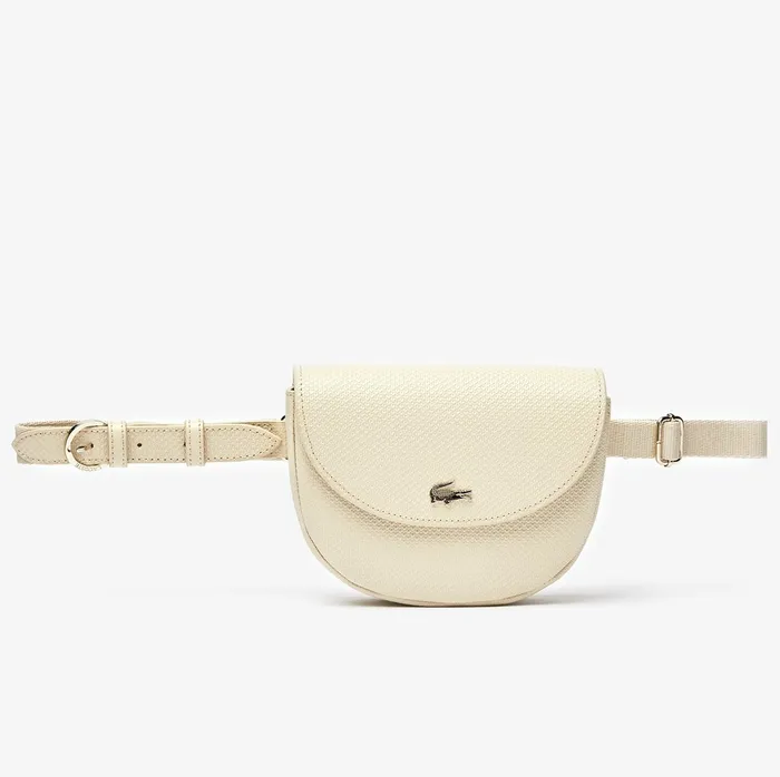 Bags Lacoste Womens Chantaco Leather Belt Bag Fog Gift 4 You
