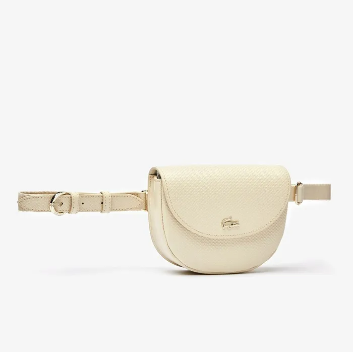 Bags Lacoste Womens Chantaco Leather Belt Bag Fog Gift 4 You