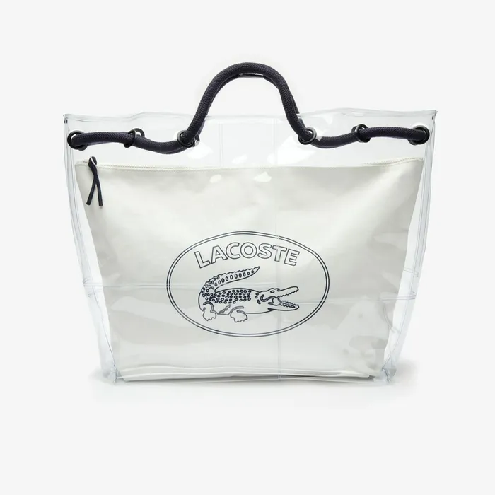 Bags Lacoste Womens Clear Shopper Bag Transparent Peacoat Outlet Factory