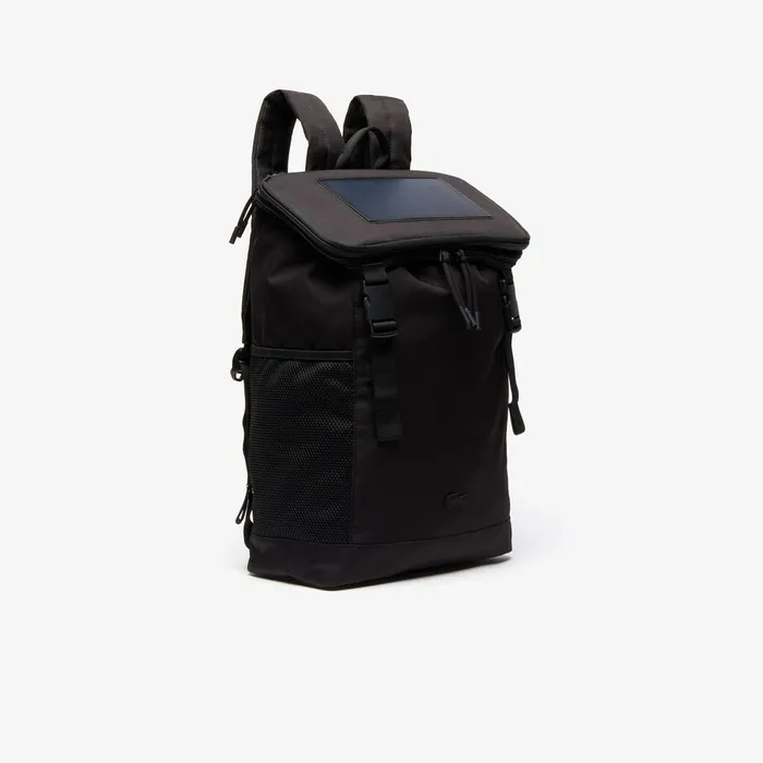 Bags Lacoste Womens InfiniT Solar Charger Backpack Black Gift for Friend