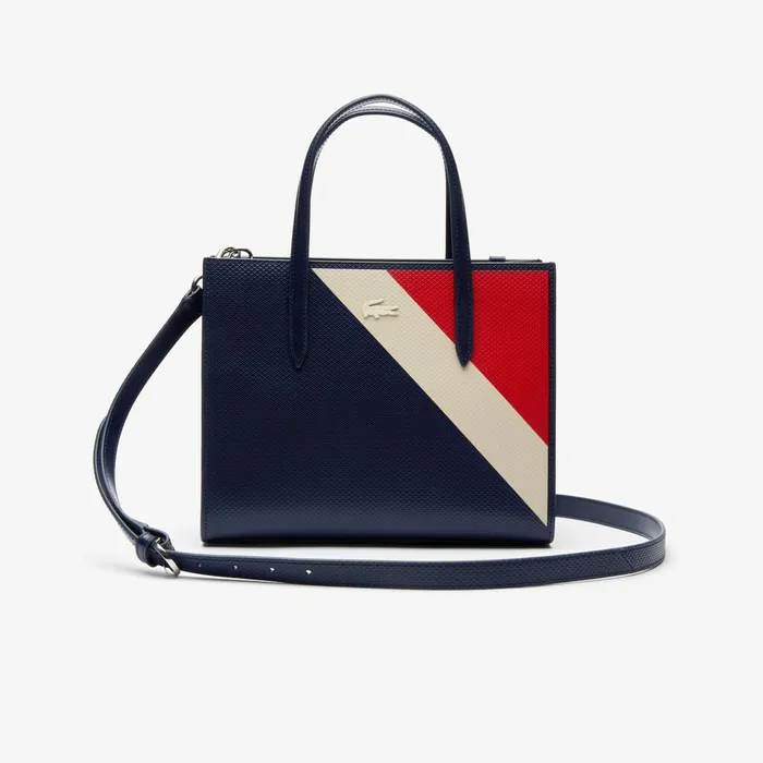 Bags Lacoste Womens Multicolored Shopper Dark Sapphire Fog Corrida USA