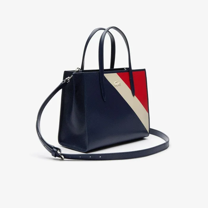 Bags Lacoste Womens Multicolored Shopper Dark Sapphire Fog Corrida USA