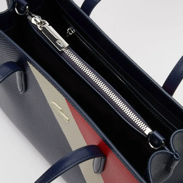 Bags Lacoste Womens Multicolored Shopper Dark Sapphire Fog Corrida USA