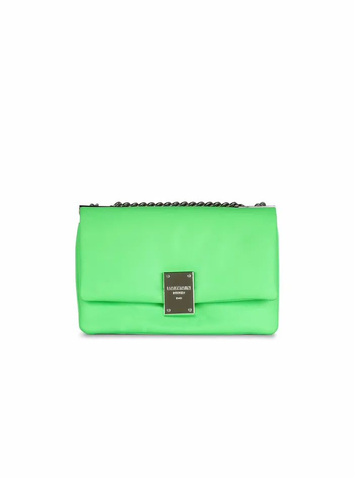Balmain 1945 Bags Womens SmallSized Faux Leather 1945 Soft Bag Green