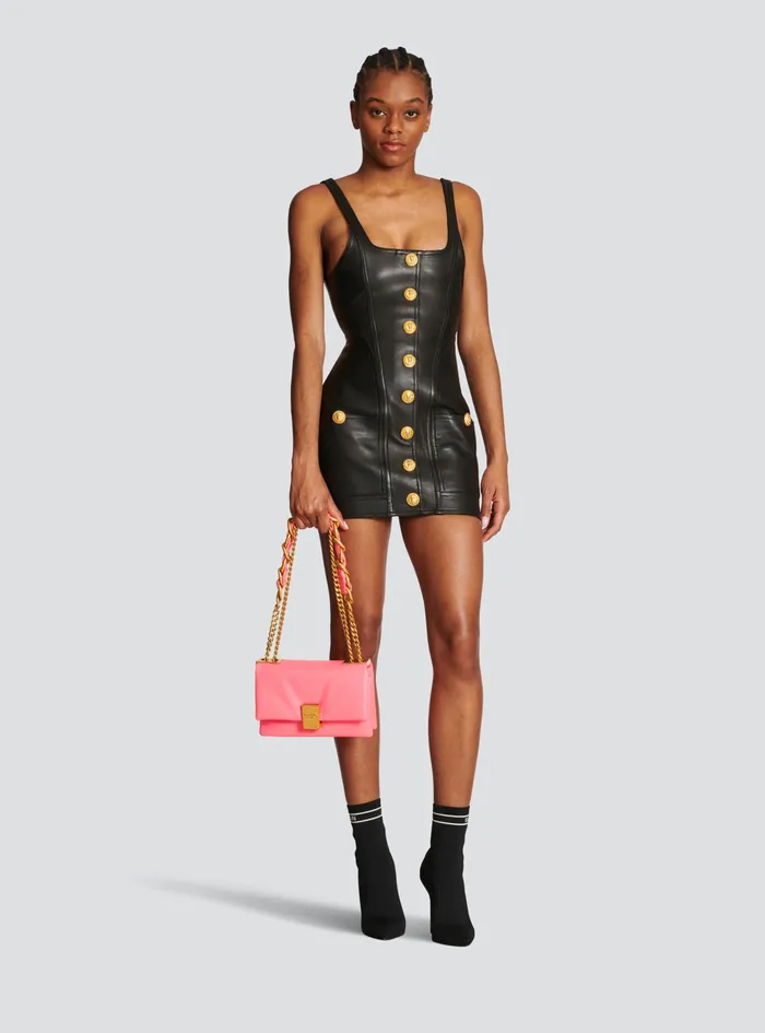 Balmain 1945 Bags Womens SmallSized Faux Leather 1945 Soft Bag Pink Balmain 1945 Bags Womens SmallSized Faux Leather 1945 Soft Bag Pink