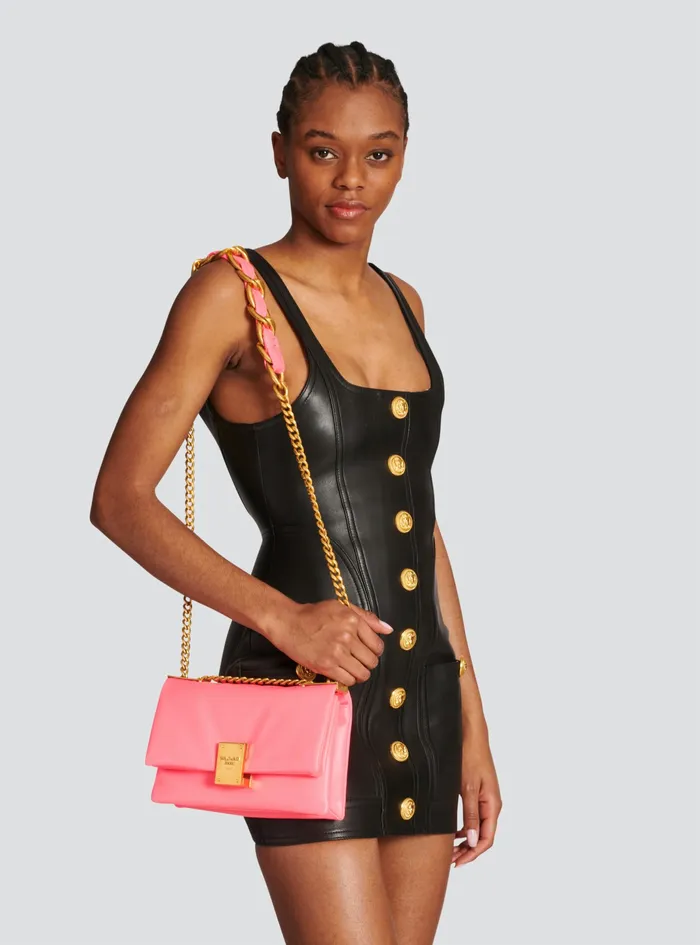 Balmain 1945 Bags Womens SmallSized Faux Leather 1945 Soft Bag Pink Balmain 1945 Bags Womens SmallSized Faux Leather 1945 Soft Bag Pink