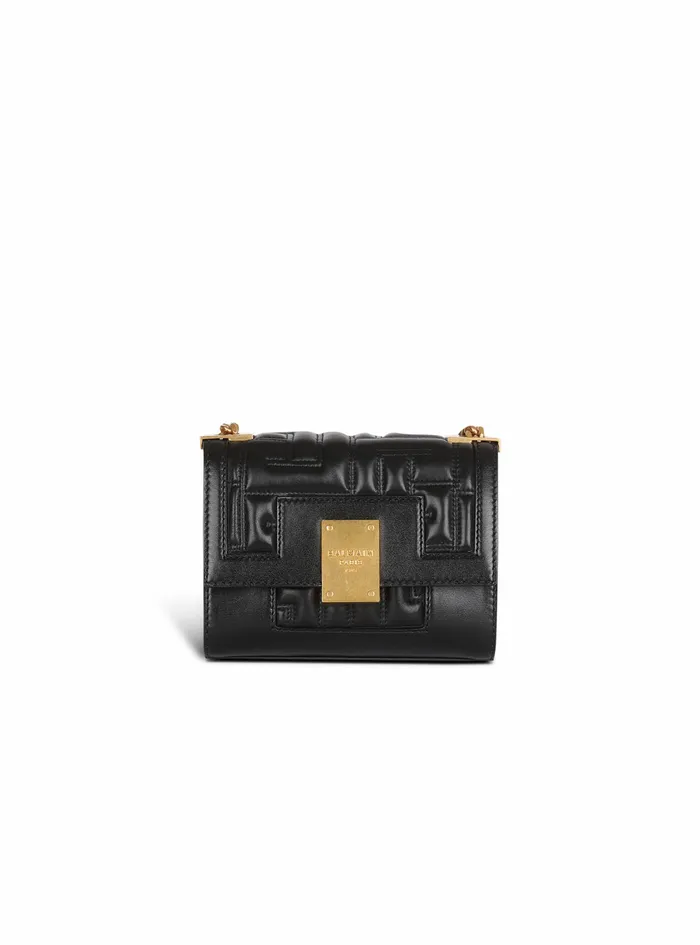 Balmain 1945 Bags Womens SmallSized Quilted Leather 1945 Bag Black