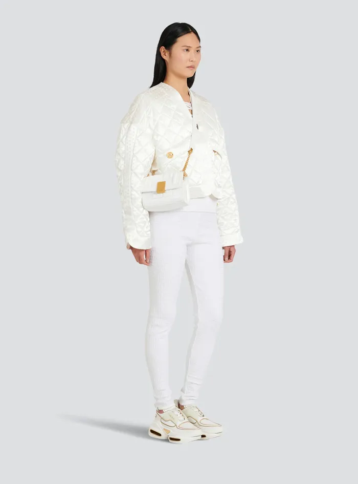 Balmain 1945 Bags Womens SmallSized Quilted Leather 1945 Bag White Balmain 1945 Bags Womens SmallSized Quilted Leather 1945 Bag White
