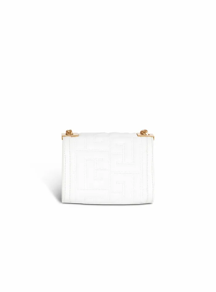 Balmain 1945 Bags Womens SmallSized Quilted Leather 1945 Bag White Balmain 1945 Bags Womens SmallSized Quilted Leather 1945 Bag White