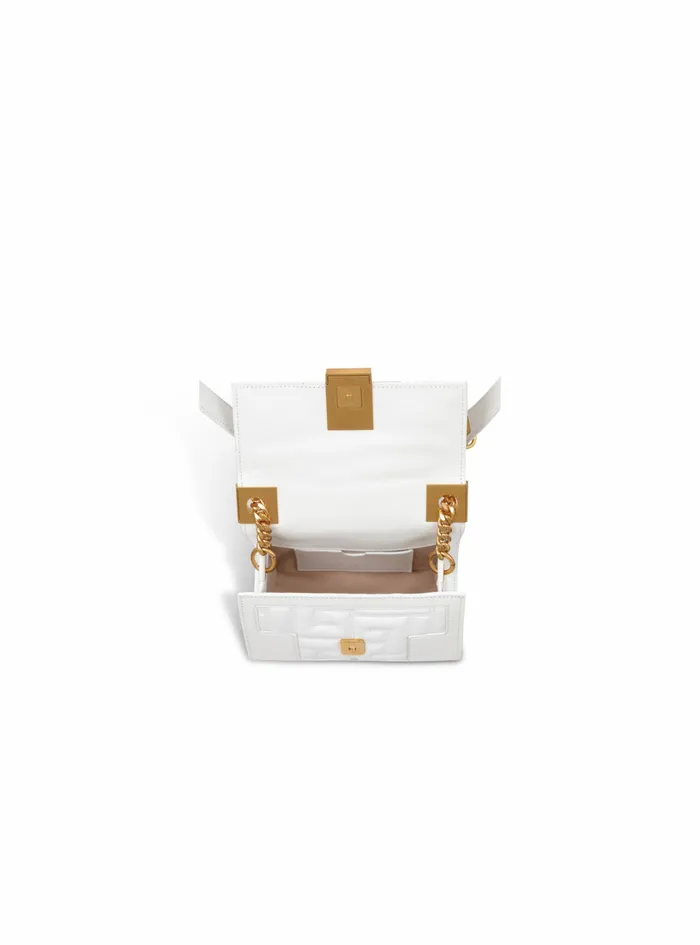 Balmain 1945 Bags Womens SmallSized Quilted Leather 1945 Bag White Balmain 1945 Bags Womens SmallSized Quilted Leather 1945 Bag White