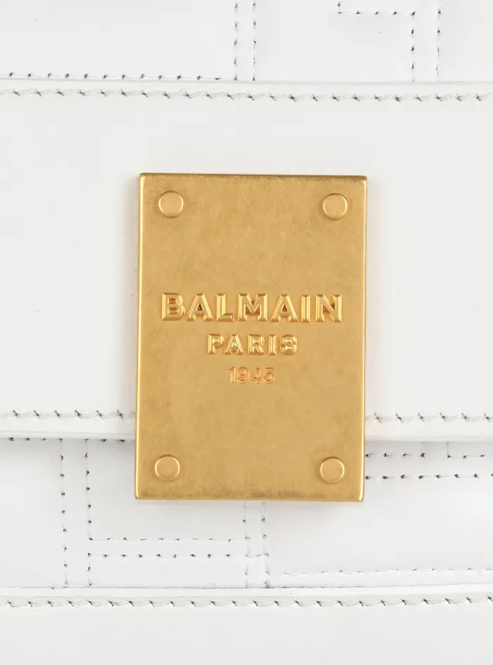Balmain 1945 Bags Womens SmallSized Quilted Leather 1945 Bag White Balmain 1945 Bags Womens SmallSized Quilted Leather 1945 Bag White