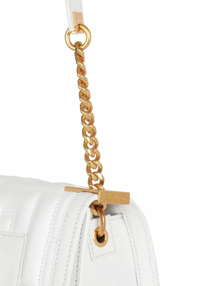 Balmain 1945 Bags Womens SmallSized Quilted Leather 1945 Bag White Balmain 1945 Bags Womens SmallSized Quilted Leather 1945 Bag White