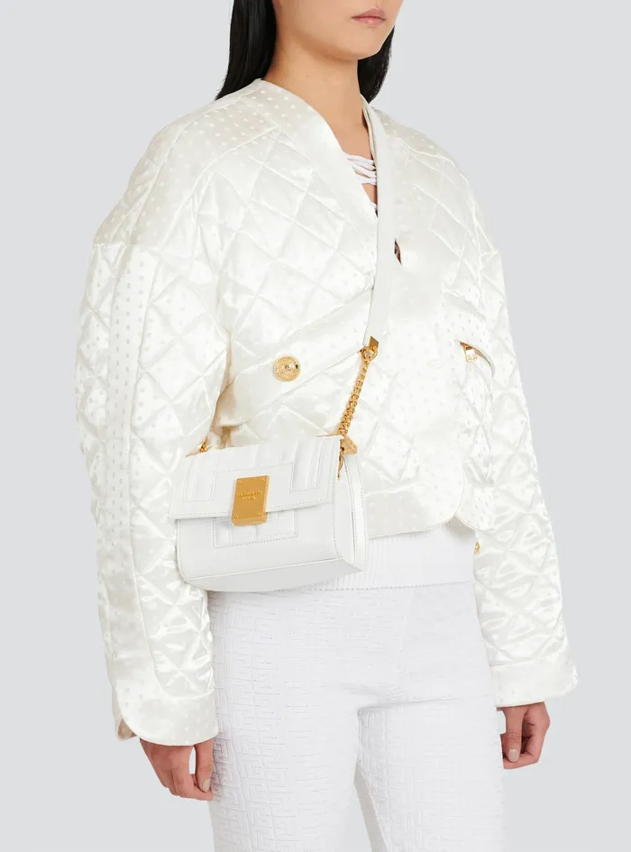 Balmain 1945 Bags Womens SmallSized Quilted Leather 1945 Bag White Balmain 1945 Bags Womens SmallSized Quilted Leather 1945 Bag White