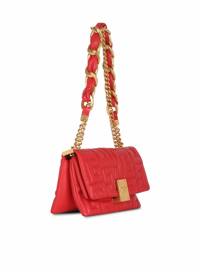 Balmain 1945 Bags Womens SmallSized Quilted Leather 1945 Soft Bag Red Balmain 1945 Bags Womens SmallSized Quilted Leather 1945 Soft Bag Red