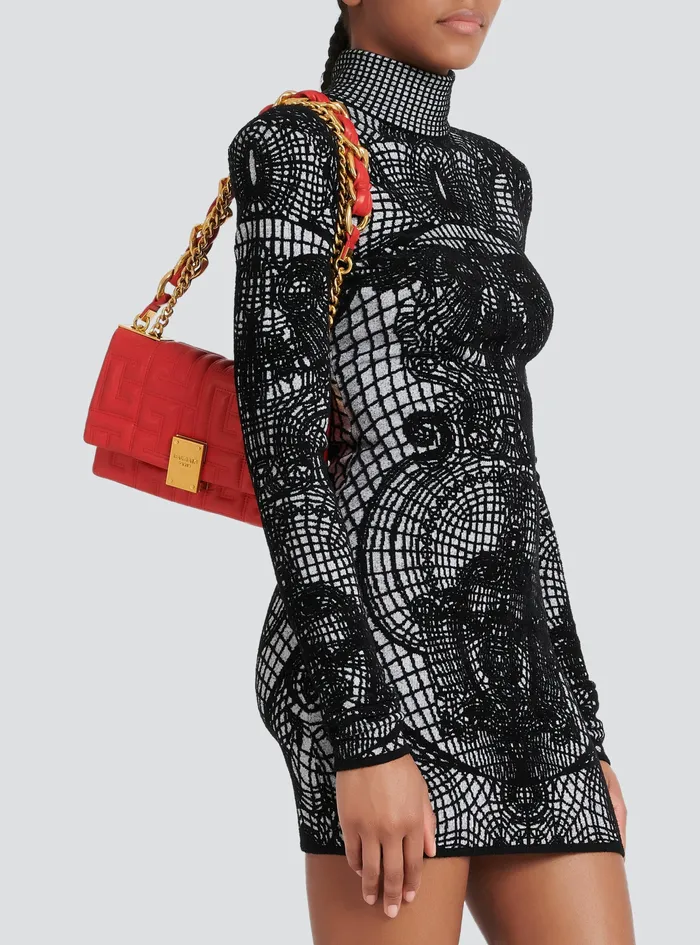 Balmain 1945 Bags Womens SmallSized Quilted Leather 1945 Soft Bag Red Balmain 1945 Bags Womens SmallSized Quilted Leather 1945 Soft Bag Red